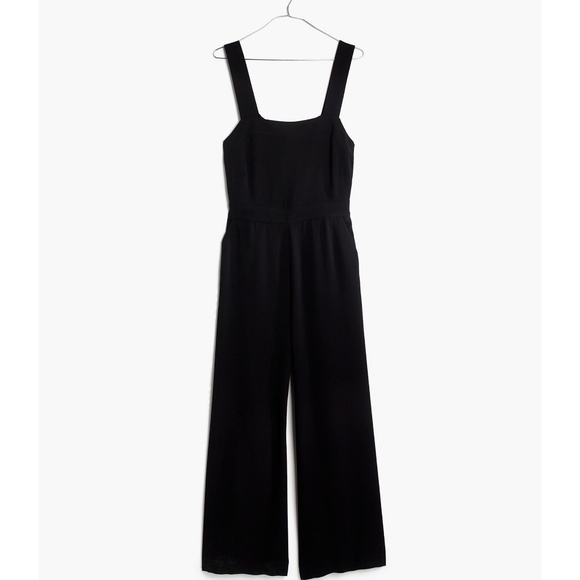 Madewell Pants - Madewell apron bow-back jumpsuit size 4